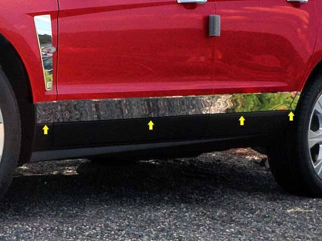 CADILLAC SRX 4dr QAA Stainless 8pcs Rocker Panel Trim TH50260