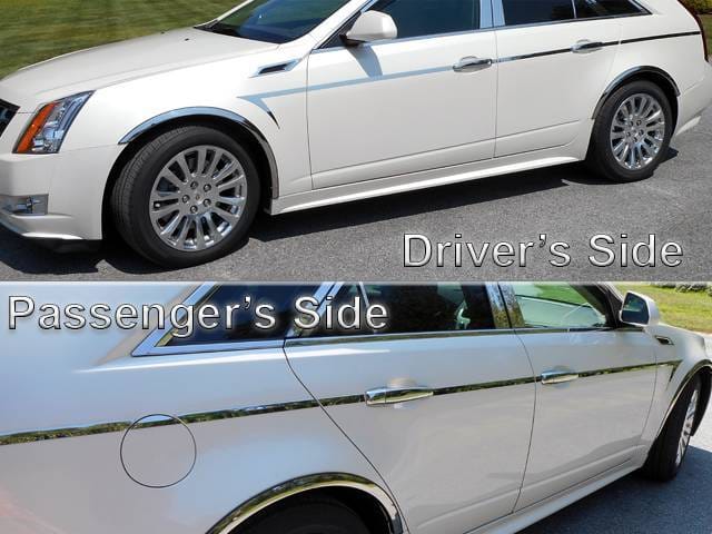 CADILLAC CTS SPORT WAGON 4dr QAA Stainless 14pcs Side Accent Trim AT50251