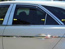 CADILLAC CTS SPORT WAGON 4dr QAA Stainless 8pcs Pillar Trim PP50252