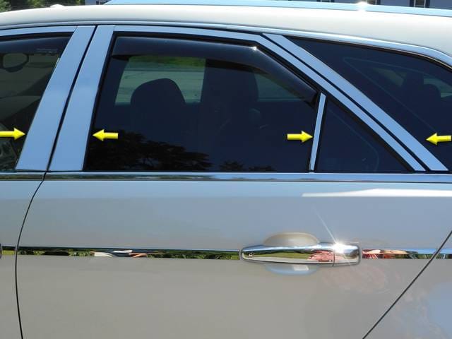 CADILLAC CTS SPORT WAGON 4dr QAA Stainless 8pcs Pillar Trim PP50252