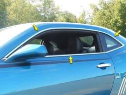 CHEVROLET CAMARO 2dr QAA Stainless 6pcs Window Accent Package WP50102
