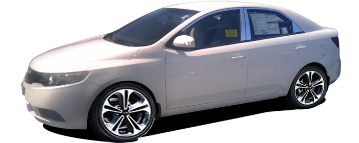KIA FORTE 4dr QAA Chrome ABS plastic 1pcs Grille Accent SGB10813 thumbnail 4