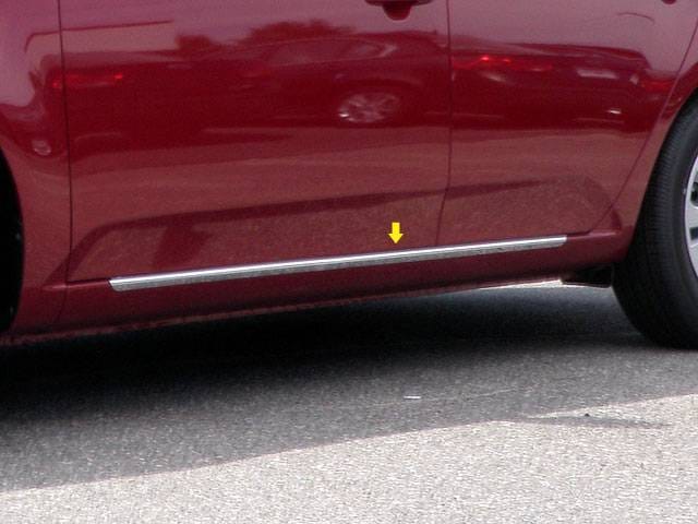 KIA FORTE 4dr QAA Stainless 2pcs Rocker Panel Trim TH10811