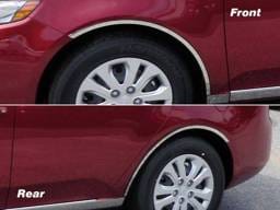 KIA FORTE 4dr QAA Stainless 4pcs Wheel Well Accent WQ10810