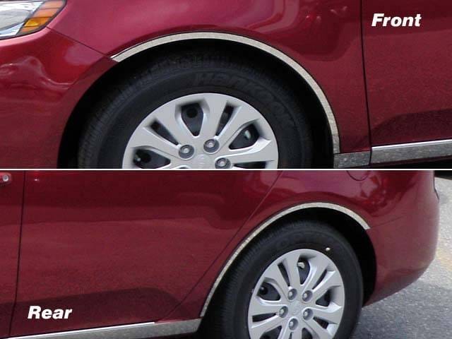 KIA FORTE 4dr QAA Stainless 4pcs Wheel Well Accent WQ10810