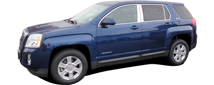 GMC TERRAIN 4dr QAA Stainless 2pcs Roof Rack Accent RR50160 thumbnail 4