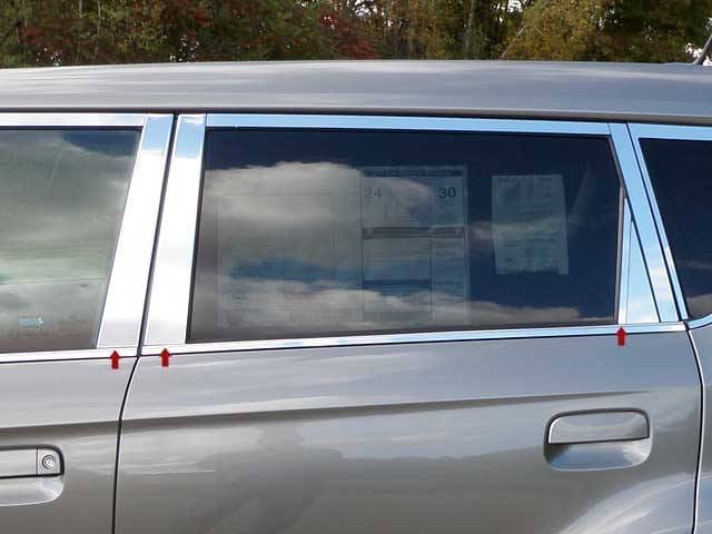KIA SOUL 4dr QAA Stainless 6pcs Pillar Trim PP10831