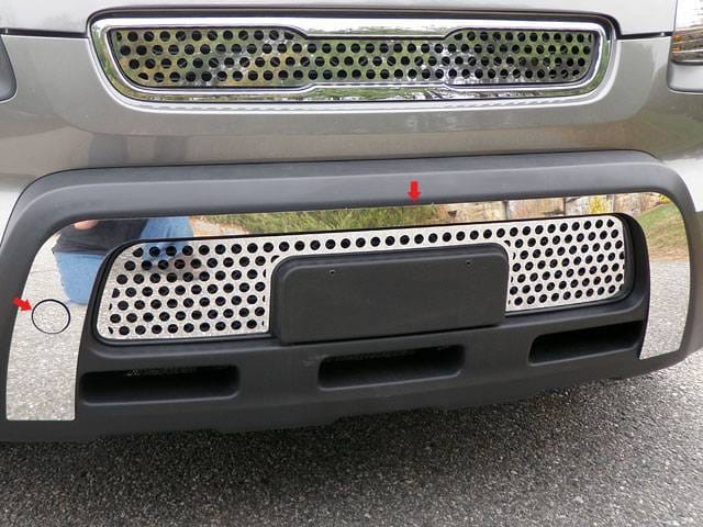 KIA SOUL 4dr QAA Stainless 1pcs Front Bumper Accent FB10830