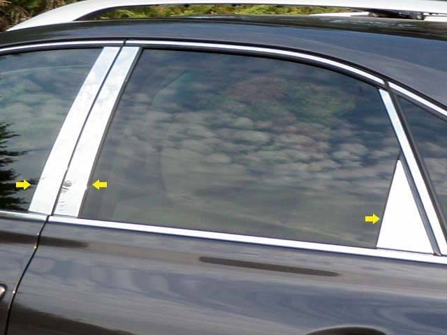 LEXUS RX450 4dr QAA Stainless 6pcs Pillar Trim PP10126