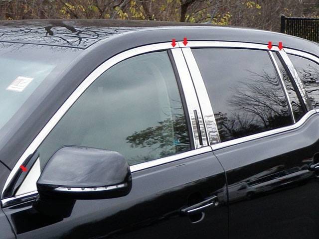 LINCOLN MKT 4dr QAA Stainless 10pcs Pillar Trim PP50673