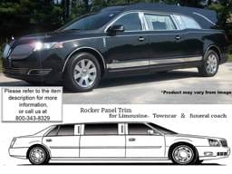 LINCOLN MKT Eagle Icon Hearse QAA Stainless 8pcs Rocker Panel Trim TH50672