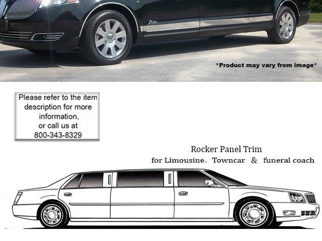 MKT Federal Stafford Hearse QAA Stainless 8pcs Rocker Panel Trim TH50673