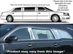 LINCOLN MKT Accubuilt Hearse QAA Stainless 12pcs Pillar Trim PP50679