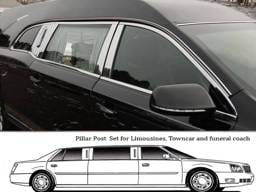LINCOLN MKT Eagle Icon Hearse QAA Stainless 6pcs Pillar Trim PP50674