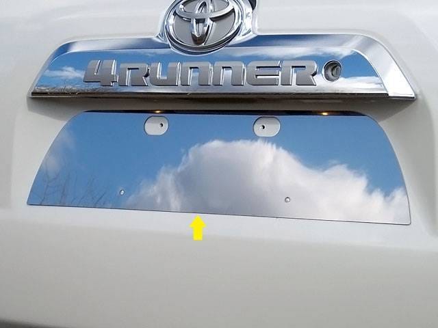 TOYOTA 4RUNNER 4dr QAA Stainless 1pcs License Plate Bezel LP10177