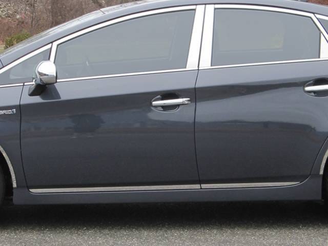 TOYOTA PRIUS 4dr QAA Stainless 4pcs Rocker Panel Trim TH10135