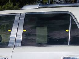 TOYOTA 4RUNNER 4dr QAA Stainless 6pcs Pillar Trim PP10178