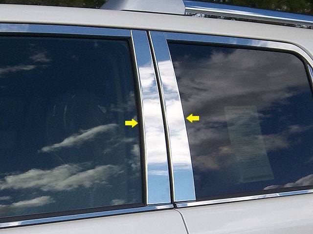 TOYOTA 4RUNNER 4dr QAA Stainless 4pcs Pillar Trim PP10177