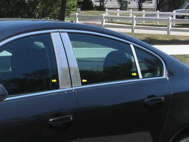 BUICK REGAL 4dr QAA Stainless 6pcs Pillar Trim PP51576