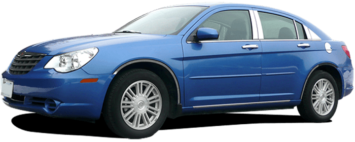 CHRYSLER 200 4dr QAA Stainless 4pcs Pillar Trim PP47780 thumbnail 2