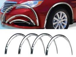 CHRYSLER 200 4dr QAA Molded Stainless 6pcs Wheel Well Fender Trim WZ51780