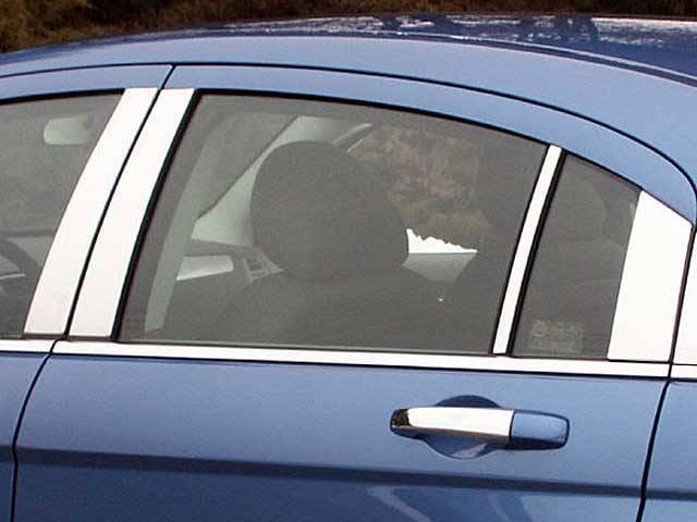 CHRYSLER 200 4dr QAA Stainless 8pcs Pillar Trim PP47782