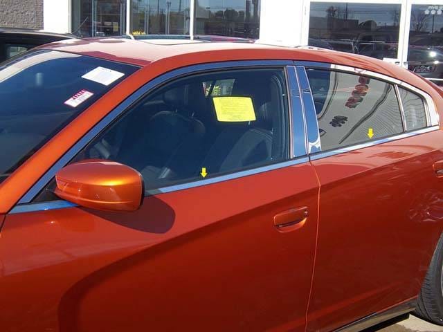 DODGE CHARGER 4dr QAA Stainless 4pcs Window Sill Accent WS51910