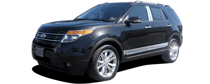 FORD EXPLORER 4dr QAA Stainless 6pcs Pillar Trim PP51333 thumbnail 2