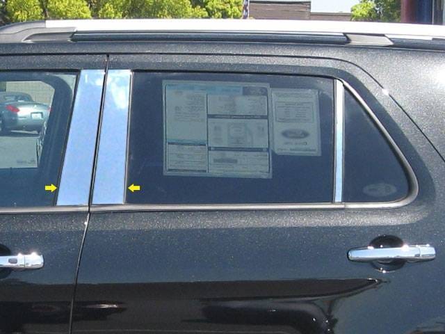 FORD EXPLORER 4dr QAA Stainless 4pcs Pillar Trim PP51332