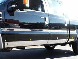 F-250/F-350 SUPER DUTY 2dr QAA Stainless 10pcs Rocker Panel Trim TH51325