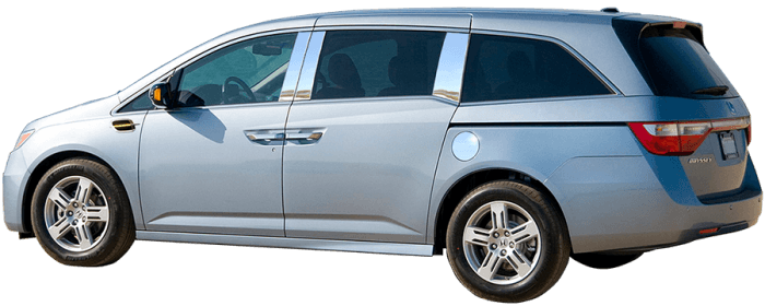HONDA ODYSSEY 4dr QAA Stainless 4pcs Pillar Trim PP11245 thumbnail 3