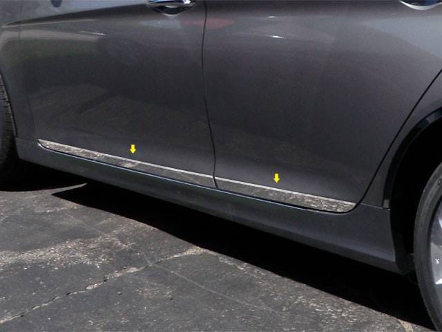 Fits Hyundai SONATA 4dr QAA Stainless 4pcs Rocker Panel Trim TH11361