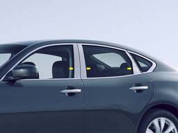 Fits Infiniti Q70 4dr QAA Stainless 6pcs Pillar Trim PP11058