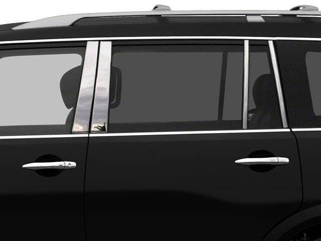 Fits Nissan ARMADA 4dr QAA Stainless 8pcs Pillar Trim PP11055 thumbnail 2