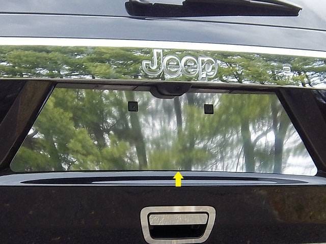 JEEP GRAND CHEROKEE 4dr QAA Stainless 1pcs License Plate Bezel LP51080