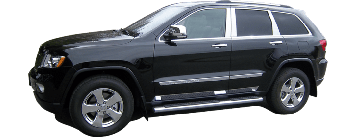 GRAND CHEROKEE 4dr QAA Chrome ABS plastic 8pcs Door Handle Cover DH51082 thumbnail 2