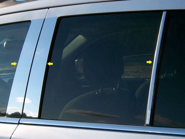 JEEP COMPASS 4dr QAA Stainless 6pcs Pillar Trim PP51076