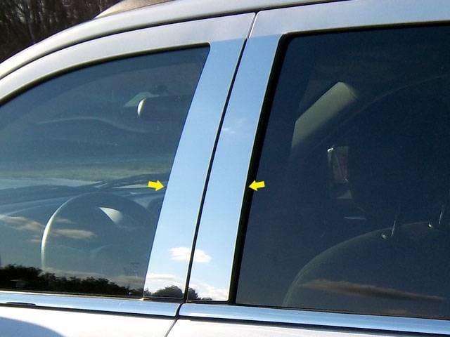 JEEP COMPASS 4dr QAA Stainless 4pcs Pillar Trim PP51075