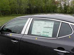 KIA OPTIMA 4dr QAA Stainless 6pcs Window Sill Accent WS11805