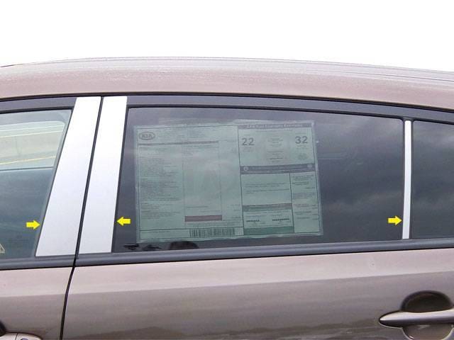 KIA SPORTAGE 4dr QAA Stainless 6pcs Pillar Trim PP11836