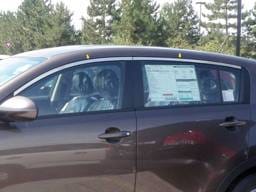 KIA SPORTAGE 4dr QAA Stainless 4pcs Window Accent Package WP11836