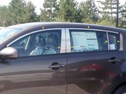 KIA SPORTAGE 4dr QAA Stainless 12pcs Window Accent Package WP11835