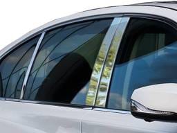 Fits Infiniti Q50 4dr QAA Stainless 6pcs Pillar Trim PP14051