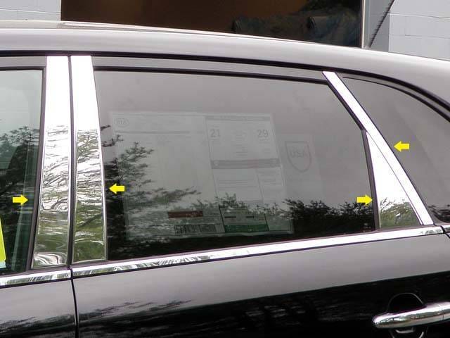 KIA SORENTO 4dr QAA Stainless 8pcs Pillar Trim PP11822