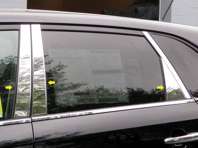 KIA SORENTO 4dr QAA Stainless 6pcs Pillar Trim PP11821