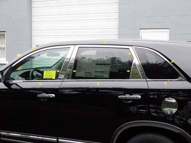 KIA SORENTO 4dr QAA Stainless 20pcs Window Accent Package WP11820