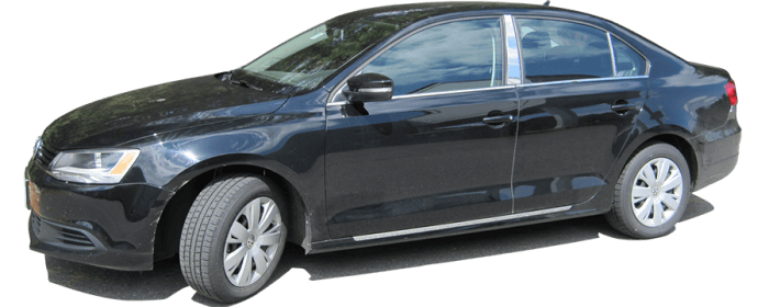 VOLKSWAGEN JETTA 4dr QAA Stainless 2pcs Rocker Panel Trim TH11665 thumbnail 3