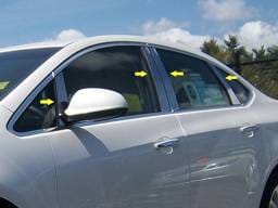 BUICK VERANO 4dr QAA Stainless 8pcs Pillar Trim PP52542