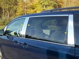 TOYOTA SIENNA 4dr QAA Stainless 8pcs Pillar Trim PP11152