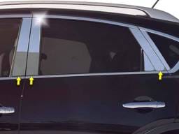 Fits Infiniti QX50 4dr QAA Stainless 6pcs Pillar Trim PP14041